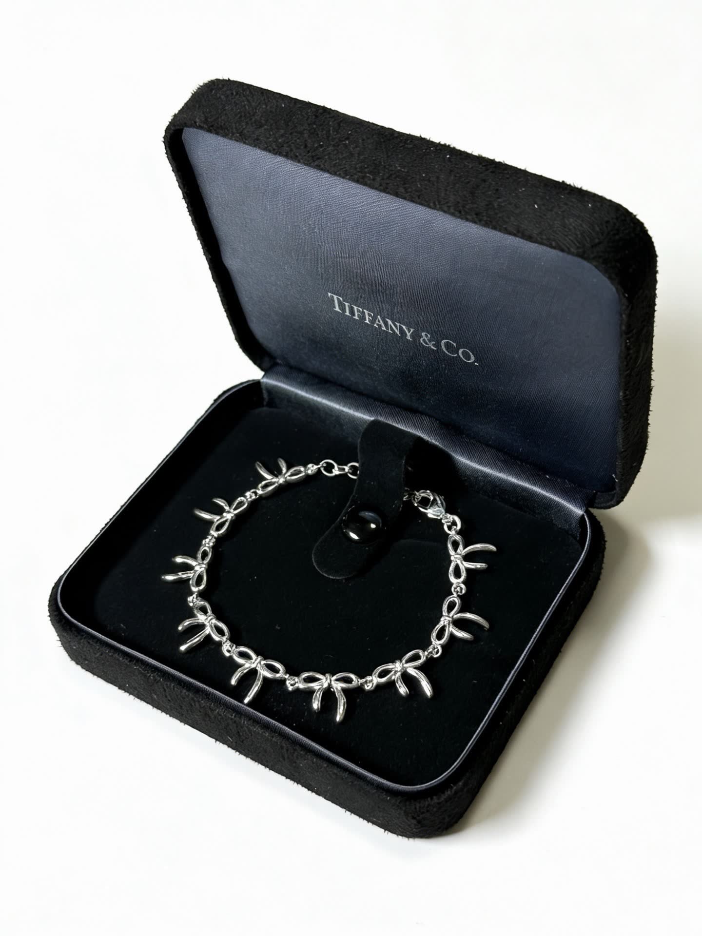 Tiffany & Co. Sterling Silver Palm Tree Charm Bracelet